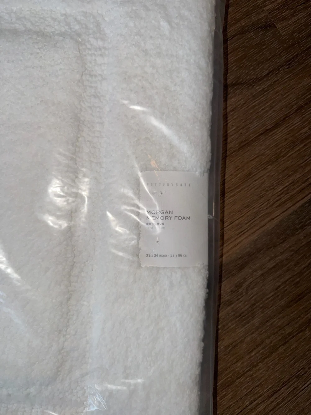 Pottery Barn White Bath Mat